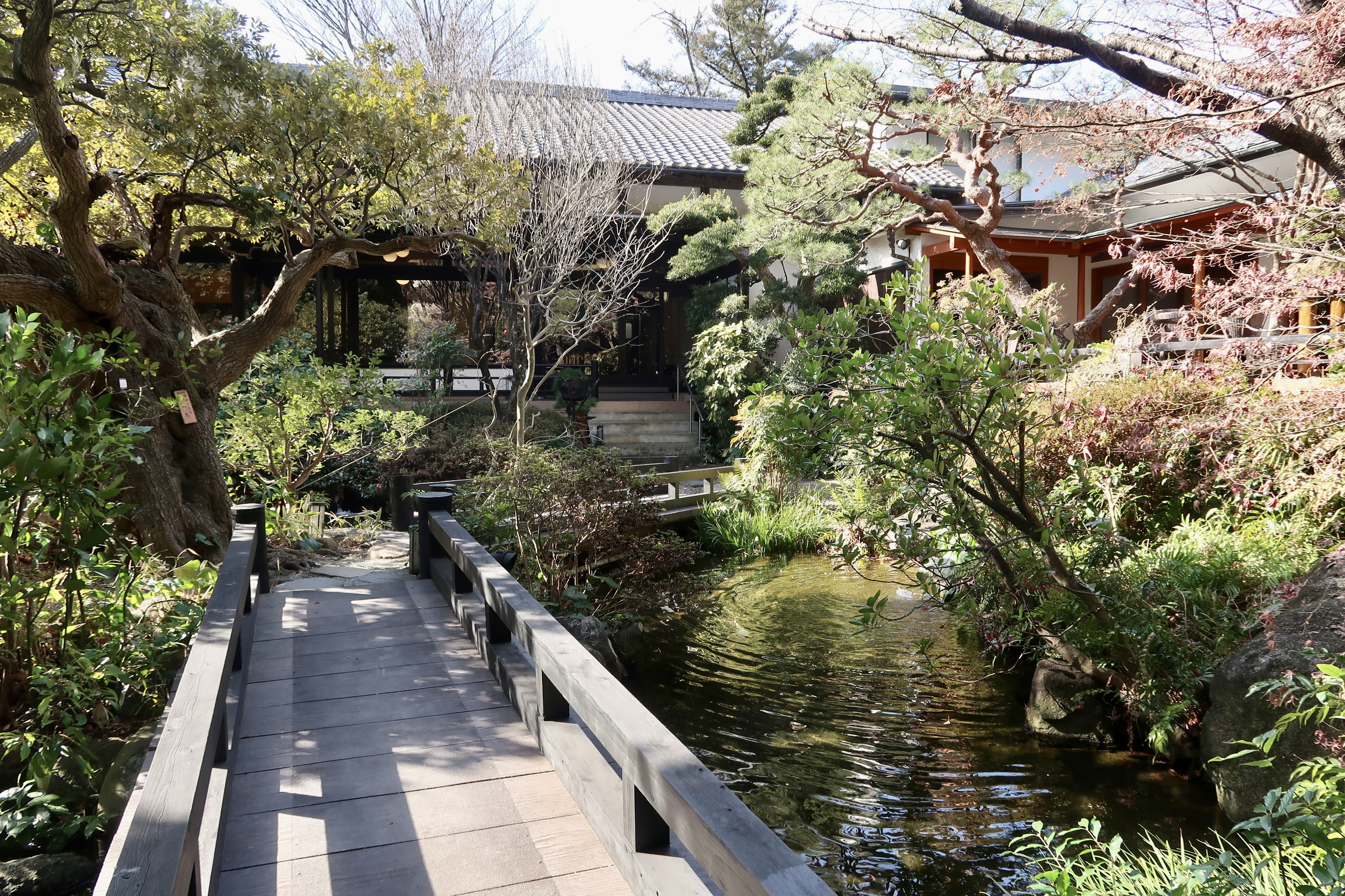 鹤卷温泉元汤阵屋的庭院