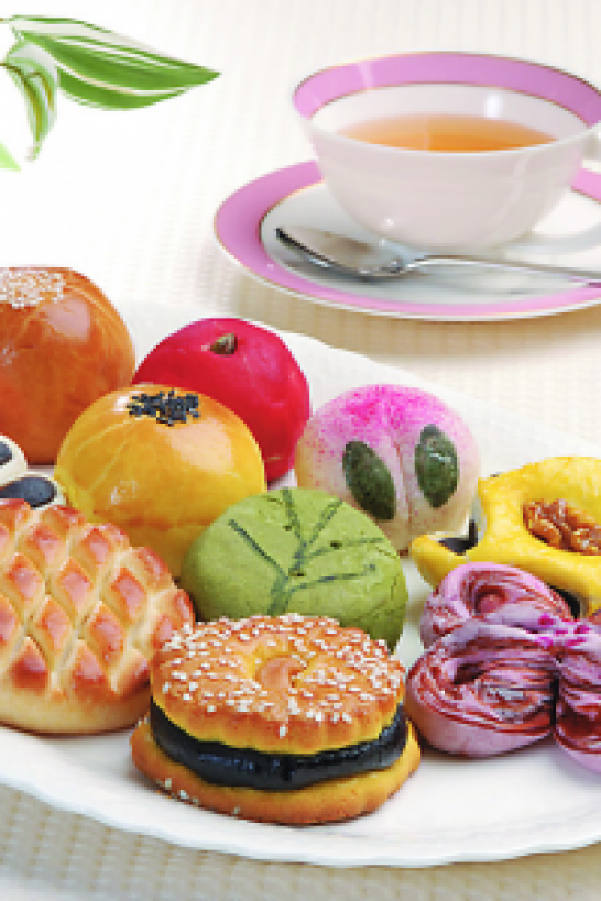 横滨中华街的中式点心、中华包子