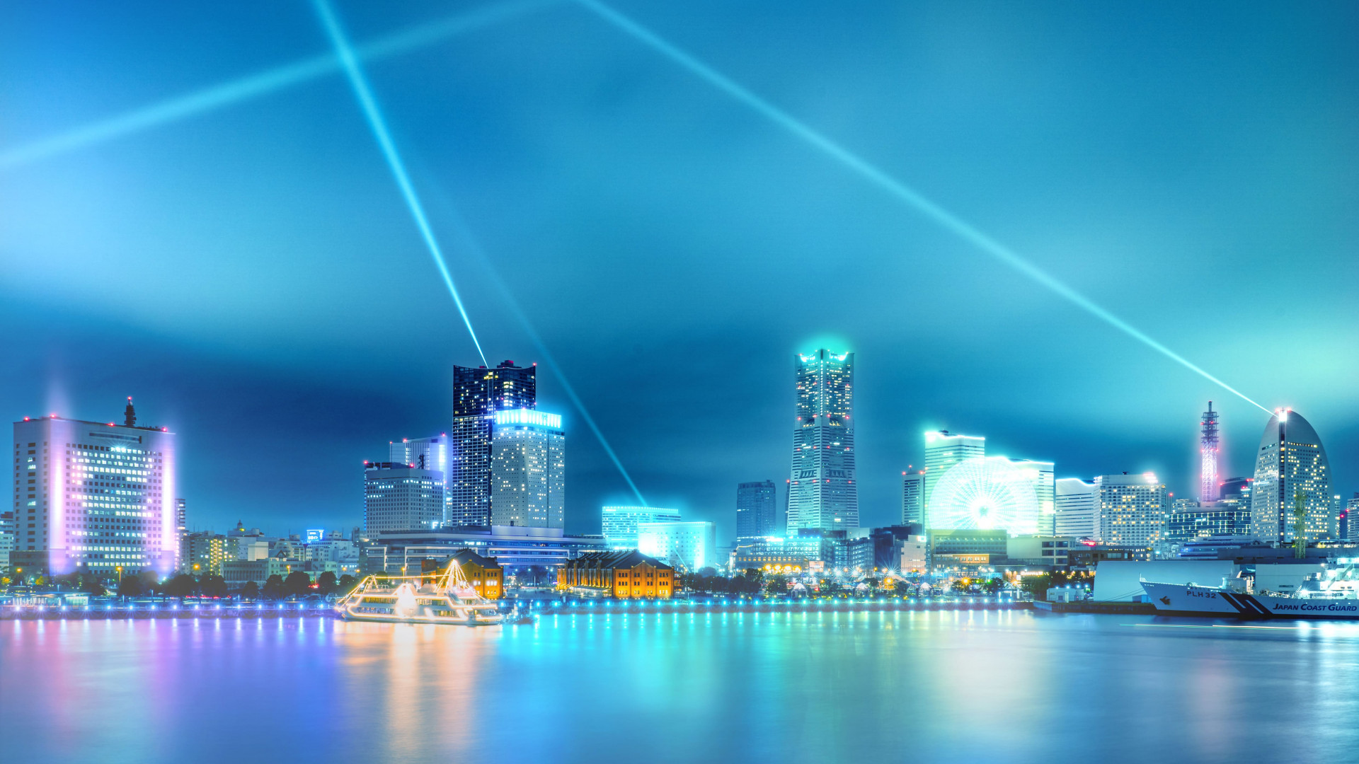 橫濱夜晚出現的燈光〈Yorunoyo 2024〉