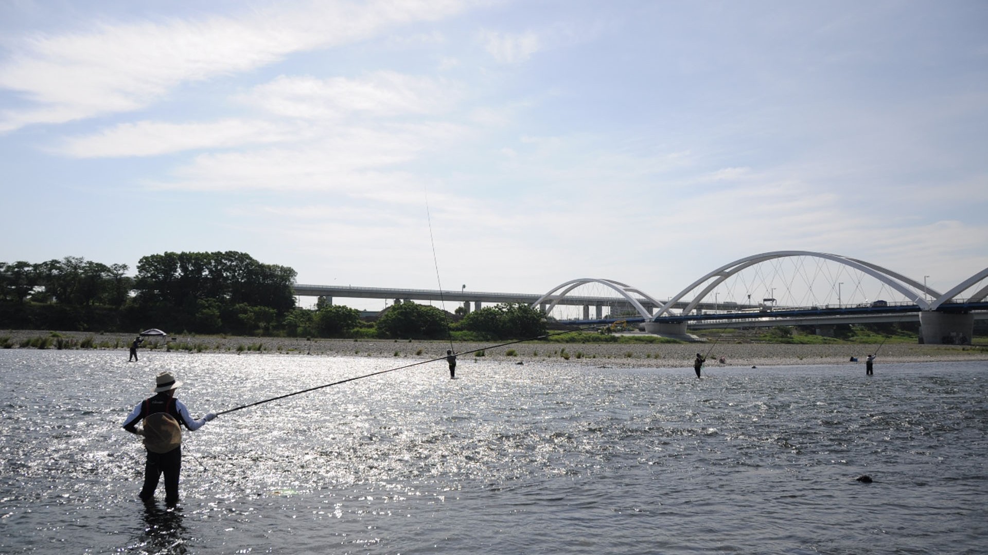 河川敷（厚木市相模川）