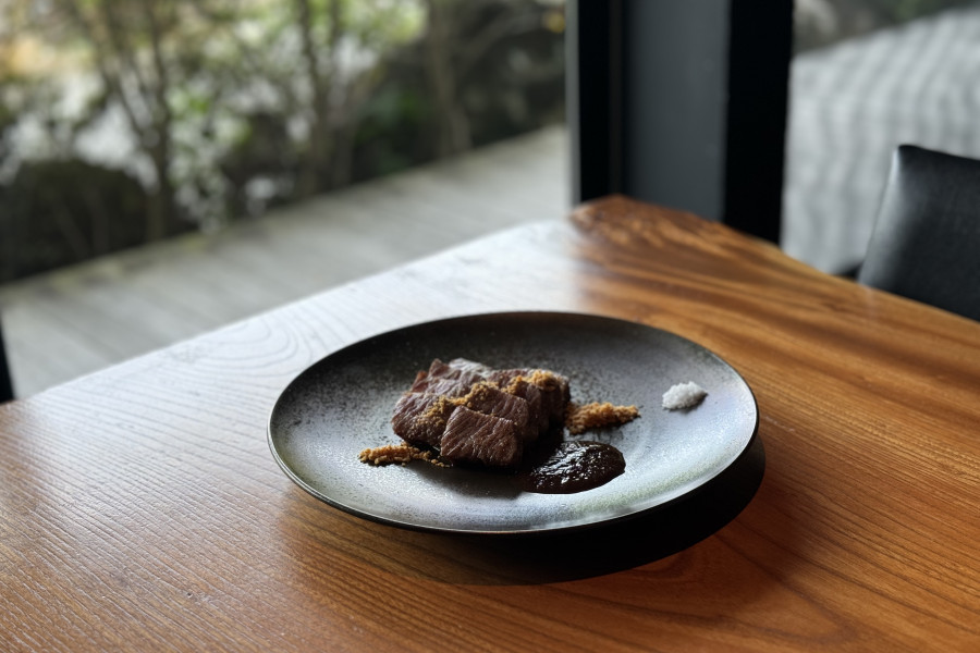 美味的新鲜铁板烧