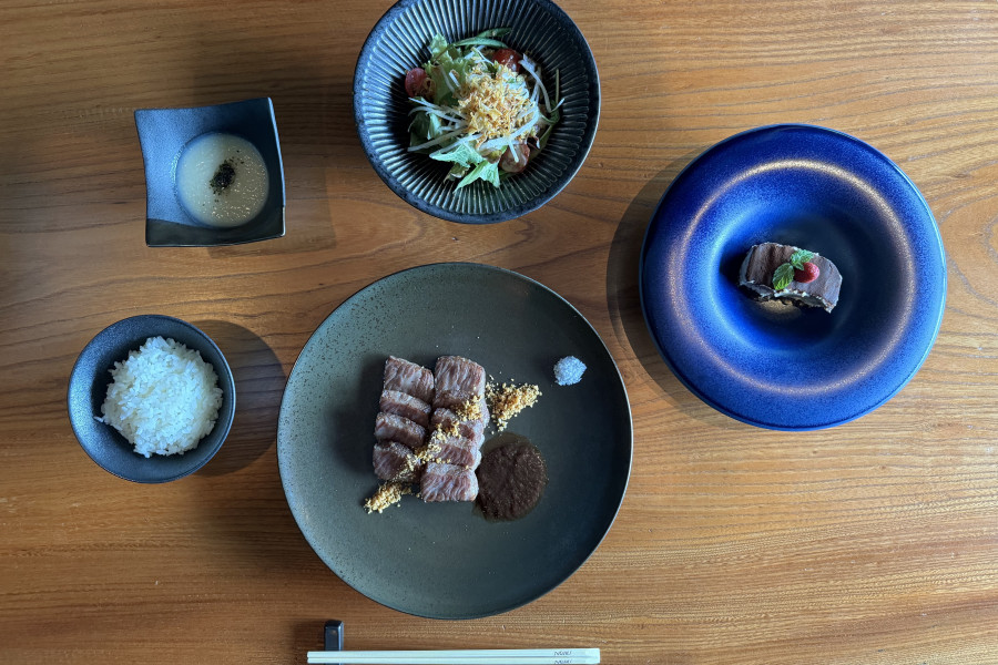 美味的新鲜铁板烧