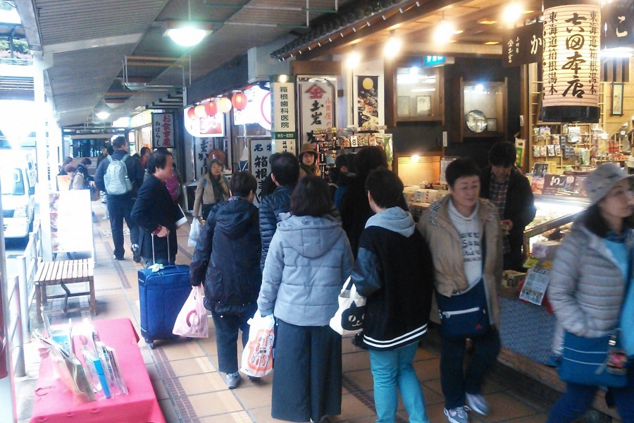 箱根汤本站前商店街